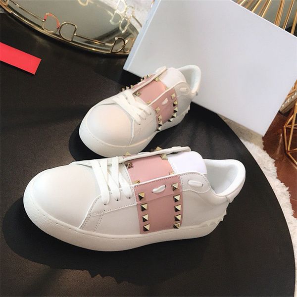 fashion rivet shoes women mens designer white leather casual fashion with pyramid rock shap rivet studs low shoes, Black
fashion rivet shoes women mens designer white leather casual fashion with pyramid rock shap rivet studs low shoes, Black
