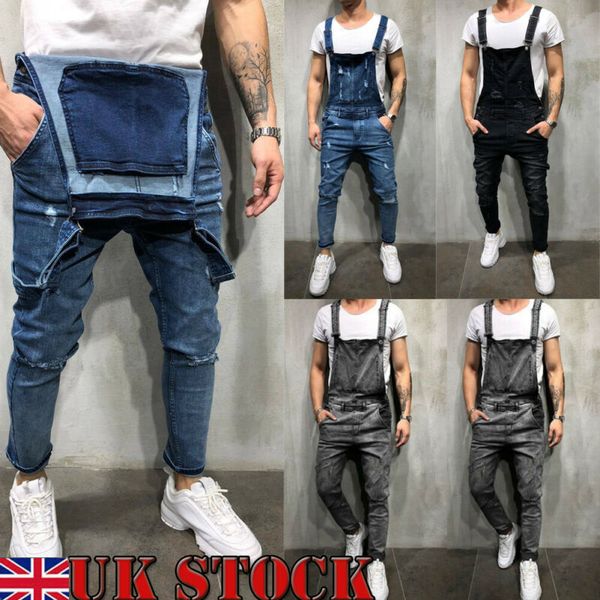 fashion men's ripped skinny jeans destroyed frayed slim denim pant overalls zipper, Blue
fashion men's ripped skinny jeans destroyed frayed slim denim pant overalls zipper, Blue