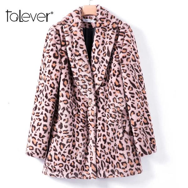 women winter pink leopard faux fur warm jacket lady's long fur coats female elegant artificial coat jacket talever, Black
women winter pink leopard faux fur warm jacket lady's long fur coats female elegant artificial coat jacket talever, Black