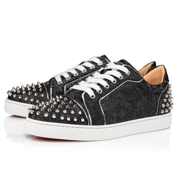 name brand men's shoes red bottom sneakers junior flat vieira 2 orlato men flat round-toe low silver sequin women sneaker shoes with bo, Black
name brand men's shoes red bottom sneakers junior flat vieira 2 orlato men flat round-toe low silver sequin women sneaker shoes with bo, Black