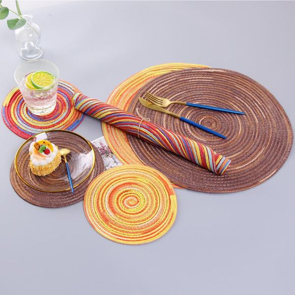 dining coaster set placemat table mat bowl satin dyed ramie cotton yarn woven cup pad round plate mat rainbow color wmtmhk
dining coaster set placemat table mat bowl satin dyed ramie cotton yarn woven cup pad round plate mat rainbow color wmtmhk