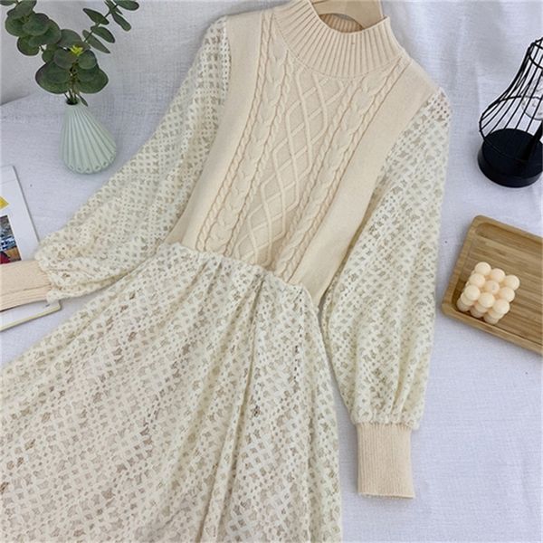 2021 new new design sense, niche temperament, waist slimming, knitted stitching lace fake two-piece dress women a99z, Black;gray
2021 new new design sense, niche temperament, waist slimming, knitted stitching lace fake two-piece dress women a99z, Black;gray