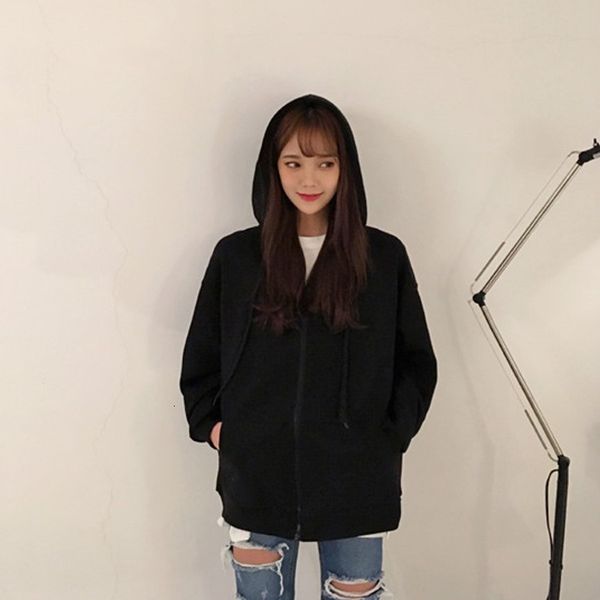 2021 new hoodie of women clothes polyester office lady autumn and winter zipper with casual size big solid color sweater l18f, Black
2021 new hoodie of women clothes polyester office lady autumn and winter zipper with casual size big solid color sweater l18f, Black
