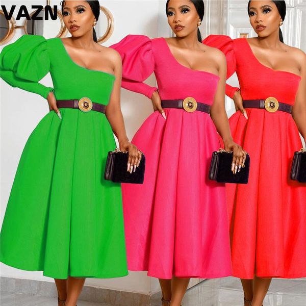vazn 2021 lit high-end plus size club elegant solid one off shoulder full sleeve high waist women ball gown midi dress, Black;gray
vazn 2021 lit high-end plus size club elegant solid one off shoulder full sleeve high waist women ball gown midi dress, Black;gray