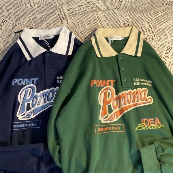 vintage women sweatshirt autumn korean polo collar letter print long sleeve loose oversized harajuku hoodies pullover 201211, Black
vintage women sweatshirt autumn korean polo collar letter print long sleeve loose oversized harajuku hoodies pullover 201211, Black