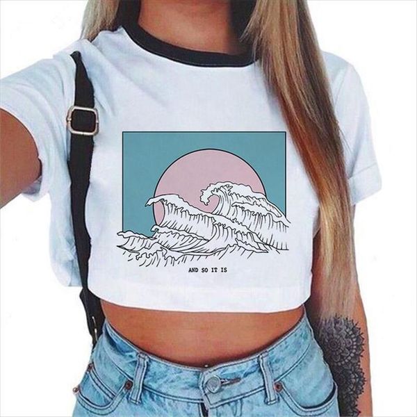 wave japanese print fun short sleeved t shirts harajuku aesthetic printed tshirt crop women clothes riverdale t shirts, White
wave japanese print fun short sleeved t shirts harajuku aesthetic printed tshirt crop women clothes riverdale t shirts, White