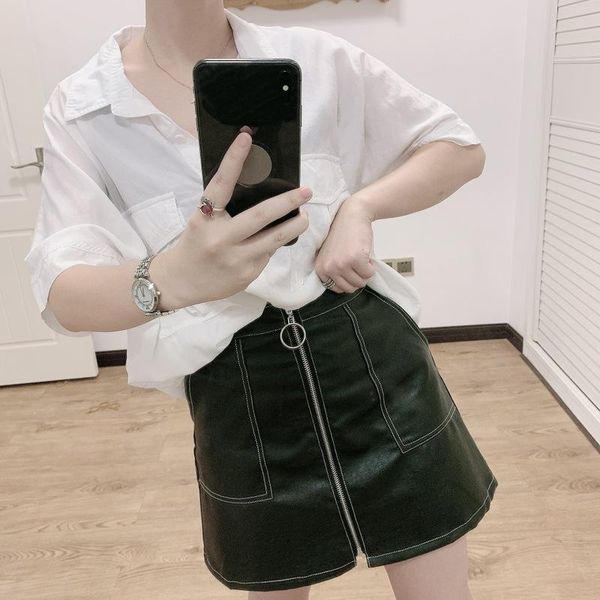 skirts with the spring and autumn period model of tall waist a word pu leather bag show thin buttock, Black
skirts with the spring and autumn period model of tall waist a word pu leather bag show thin buttock, Black