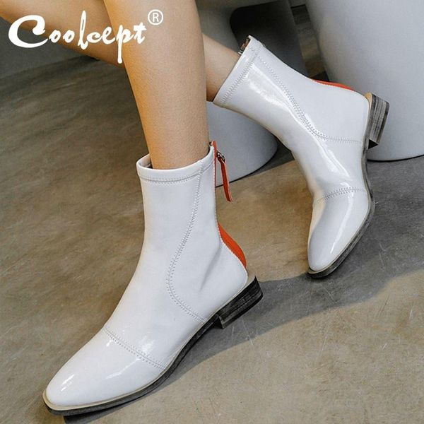 boots coolcept women ankle square toe back zipper winter warm shoes fashion short office lady footwear size 33-40, Black
boots coolcept women ankle square toe back zipper winter warm shoes fashion short office lady footwear size 33-40, Black