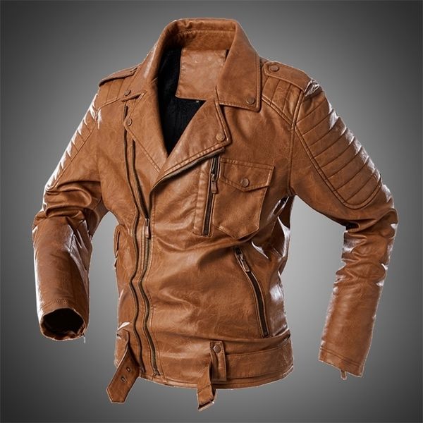 mens leather jacket winter street fashion coat motorcycle jacket men lapel vintage jacket biker coat outwear chaquetas de hombre 201222, Black
mens leather jacket winter street fashion coat motorcycle jacket men lapel vintage jacket biker coat outwear chaquetas de hombre 201222, Black