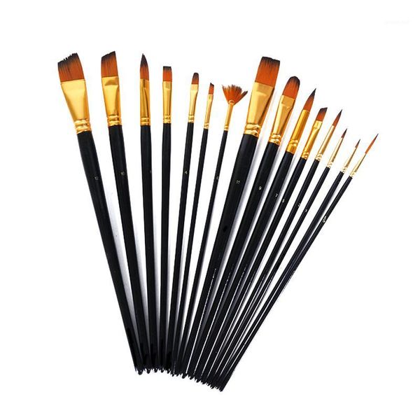 15 pcs artist paint brush set long handle portable for watercolor acrylic oil painting qjy991
15 pcs artist paint brush set long handle portable for watercolor acrylic oil painting qjy991
