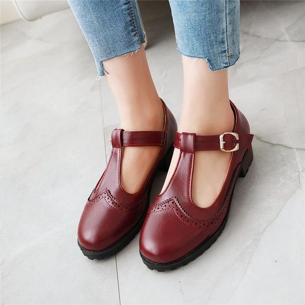 ymechic 2020 spring vintage коренастый пятки brogue женская обувь t ремень блок med каблука насосы вино красный черный коричневый универсиад, Black
ymechic 2020 spring vintage коренастый пятки brogue женская обувь t ремень блок med каблука насосы вино красный черный коричневый универсиад, Black