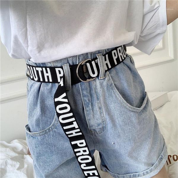 women men canvas belts punk letter printed ladies d ring long waist strap jeans trouser black white student casual waistband1, Black;brown
women men canvas belts punk letter printed ladies d ring long waist strap jeans trouser black white student casual waistband1, Black;brown
