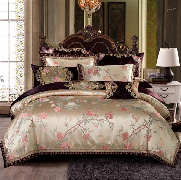 42 royal bedding set king bed set satin egyptian cotton brown duvet cover bed sheet spread linge de lit funda cama1
42 royal bedding set king bed set satin egyptian cotton brown duvet cover bed sheet spread linge de lit funda cama1