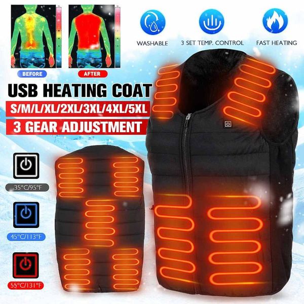 outdoor t-shirts 9 area heated electric vest 3speed adjustable temperature thicken jacket usb self-heating ultra light, Gray;blue
outdoor t-shirts 9 area heated electric vest 3speed adjustable temperature thicken jacket usb self-heating ultra light, Gray;blue