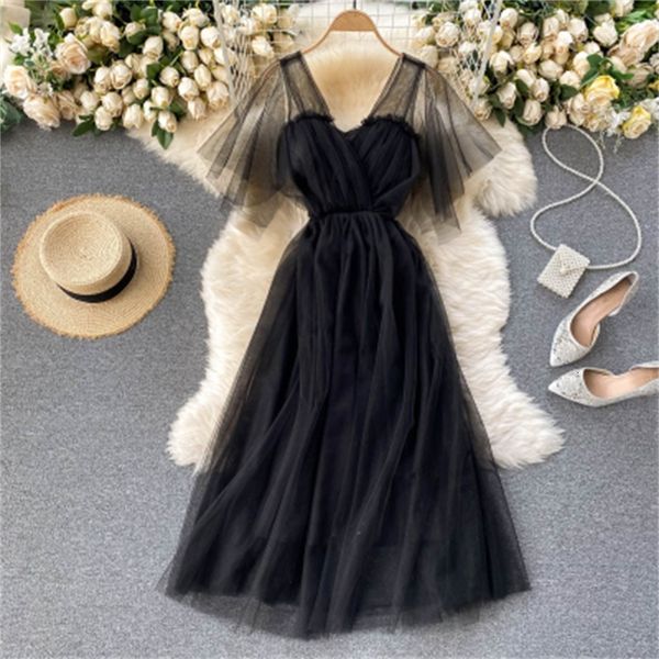 2021 new sweet singiny mesh ladies in v-shirts line dressed romantic summer holiday beach dress long hc9g, Black;gray
2021 new sweet singiny mesh ladies in v-shirts line dressed romantic summer holiday beach dress long hc9g, Black;gray