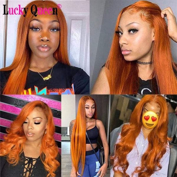 lace wigs lucky queen brazilian remy straight ginger orange colored 13x4 front human hair pre plucked for black women, Black;brown
lace wigs lucky queen brazilian remy straight ginger orange colored 13x4 front human hair pre plucked for black women, Black;brown