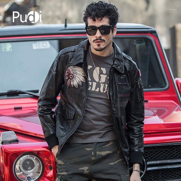 men's jackets cw053 2022 men fashion real sheep leather with fur collar inside fall winter casual outwear1, Black;brown
men's jackets cw053 2022 men fashion real sheep leather with fur collar inside fall winter casual outwear1, Black;brown