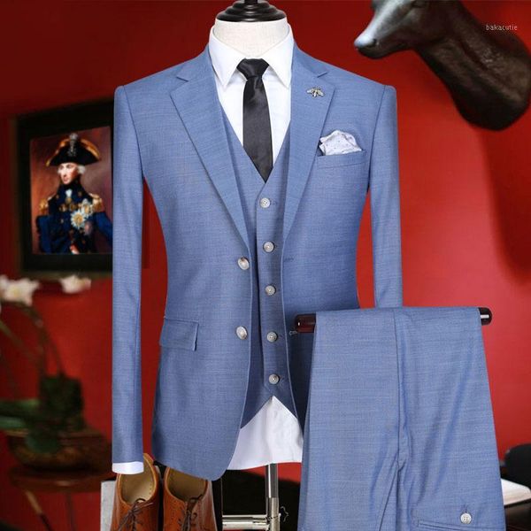 men suit 2020 new arrivals summer mens suits with pants blue blazer vest pant 3 pieces set single breasted wedding suits for men1, White;black
men suit 2020 new arrivals summer mens suits with pants blue blazer vest pant 3 pieces set single breasted wedding suits for men1, White;black