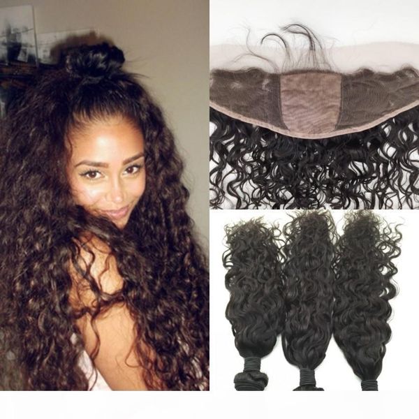 water wave human hair bundles with silk base lace frontal closure brazilian ear to ear full lace frontal with bundles 4pcs lot, Black
water wave human hair bundles with silk base lace frontal closure brazilian ear to ear full lace frontal with bundles 4pcs lot, Black