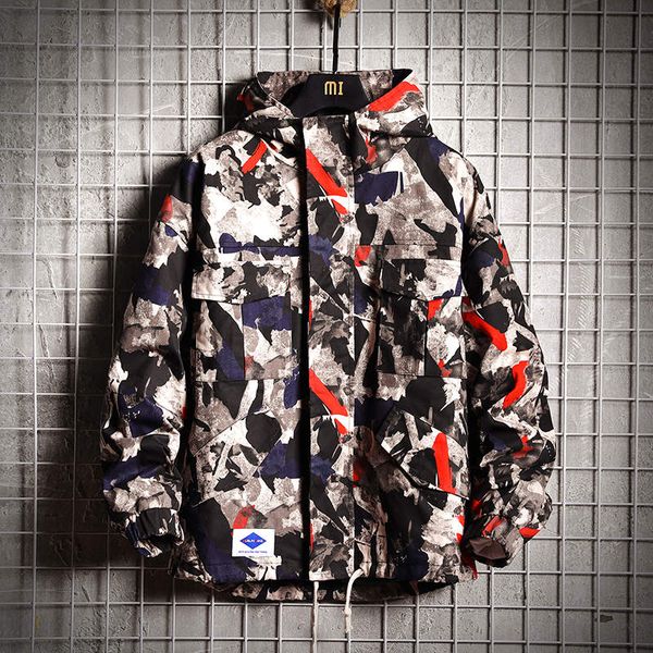 mens hooded jacket men 2020 red camouflage side pockets windbreakers coat korean hip hop japanese streetwear jackets, Black;brown
mens hooded jacket men 2020 red camouflage side pockets windbreakers coat korean hip hop japanese streetwear jackets, Black;brown