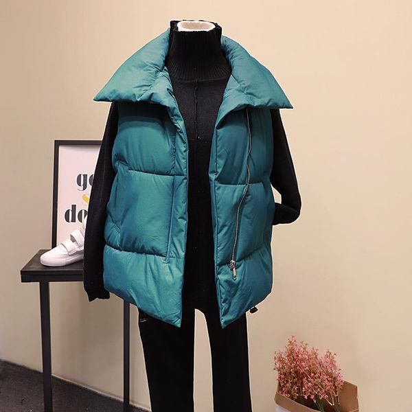 2020 cotton coat outwear winter vest thick section keep warm vest coat turn-down collar solid cold season women's clothing, Black;white
2020 cotton coat outwear winter vest thick section keep warm vest coat turn-down collar solid cold season women's clothing, Black;white