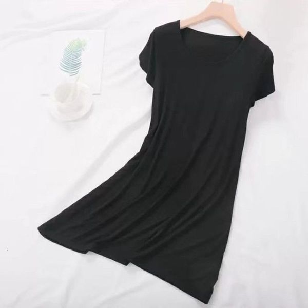 new female fashion modal 2021 style for elastic loose big swing house wear short sleeve dress vkb9, Black;gray
new female fashion modal 2021 style for elastic loose big swing house wear short sleeve dress vkb9, Black;gray
