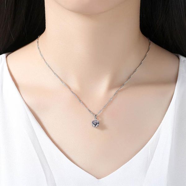 charm shiny temperament six claw zircon pendant necklace small fresh necklace women and girls birthday gift wholesale, Silver
charm shiny temperament six claw zircon pendant necklace small fresh necklace women and girls birthday gift wholesale, Silver