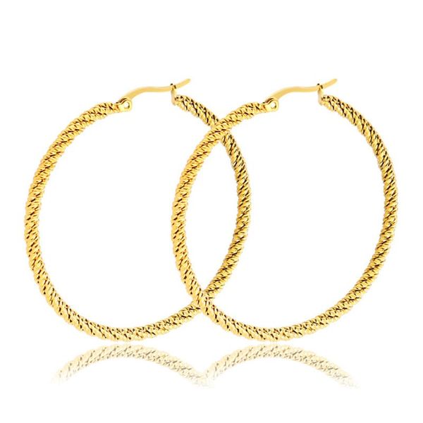 women's titanium steel exaggerated pattern large earrings style simple stainless steel circle earrings for women's gifts, Golden;silver
women's titanium steel exaggerated pattern large earrings style simple stainless steel circle earrings for women's gifts, Golden;silver