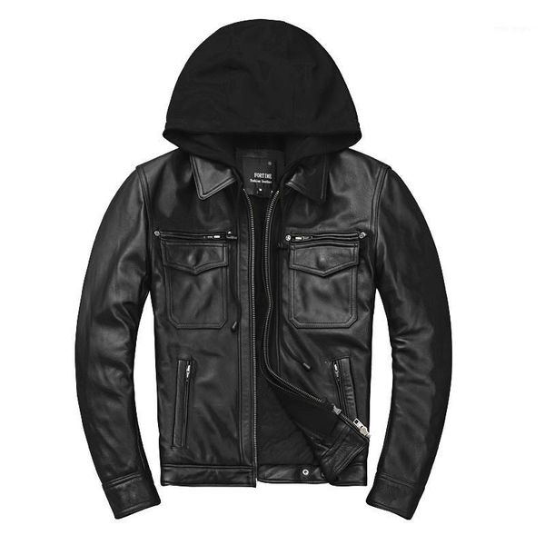 seveyfan 2020 men genuine cowhide leather jacket hooded slim motorcycle biker real leather jacket for male r33881, Black
seveyfan 2020 men genuine cowhide leather jacket hooded slim motorcycle biker real leather jacket for male r33881, Black