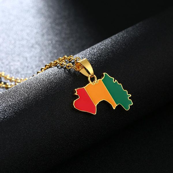 guinea map flag pendant necklaces for women jewelry chains men gold color map of guinea necklaces bijoux femme, Silver
guinea map flag pendant necklaces for women jewelry chains men gold color map of guinea necklaces bijoux femme, Silver