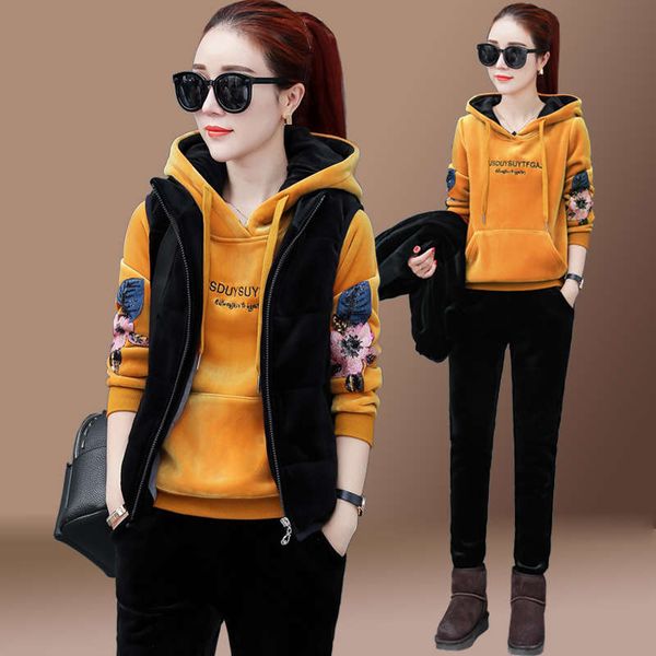 sports suit women's autumn winter 2020 new style thickened double face plush leisure running clothes and sweater set, Gray
sports suit women's autumn winter 2020 new style thickened double face plush leisure running clothes and sweater set, Gray