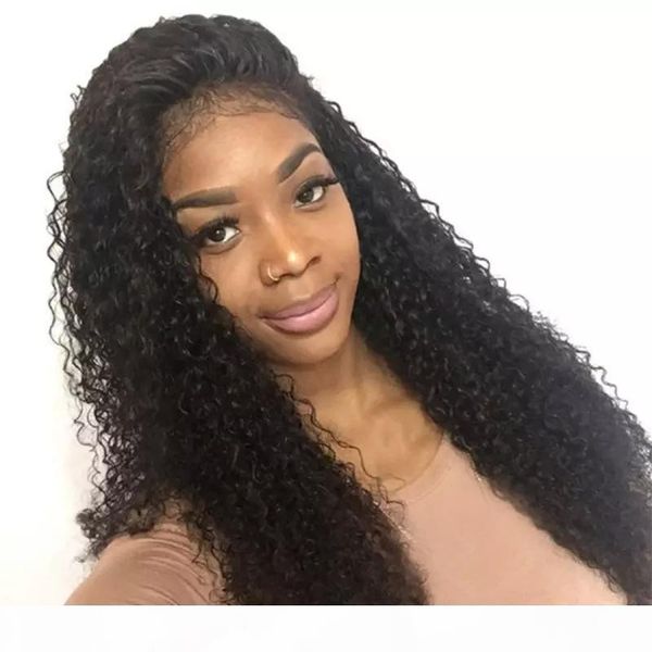 curly human hair wigs for african women pre plucked hd transparent lace glueless virgin brazilian full lace wig curly with bleached knots, Black;brown
curly human hair wigs for african women pre plucked hd transparent lace glueless virgin brazilian full lace wig curly with bleached knots, Black;brown