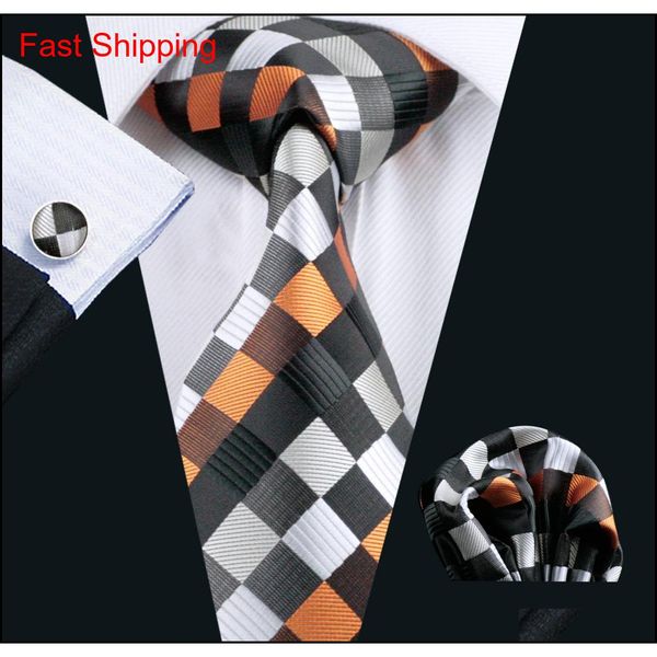 orange gray black plaid silk ties set for men hankerchief cufflinks jacquard woven classic business formal work nec qyldwt bdehome, Black;blue
orange gray black plaid silk ties set for men hankerchief cufflinks jacquard woven classic business formal work nec qyldwt bdehome, Black;blue