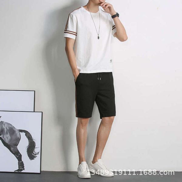 loose summer new men's oversized 2020 trendy short sleeve shorts two piece casual sportswear, Gray
loose summer new men's oversized 2020 trendy short sleeve shorts two piece casual sportswear, Gray