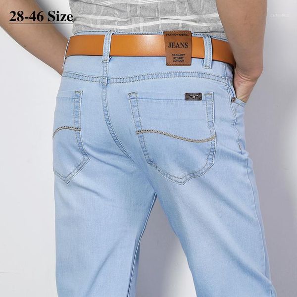 men's jeans 3 colors plus size 40 42 44 46 classic business straight slim casual denim pants male trousers brand clothes1, Blue
men's jeans 3 colors plus size 40 42 44 46 classic business straight slim casual denim pants male trousers brand clothes1, Blue