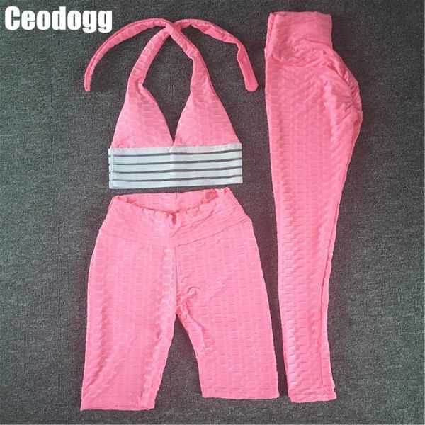 pad 3pcs tracksuit women breathable sport bra high waist seamless push up solid color leggings fitness two piece set women, White;red
pad 3pcs tracksuit women breathable sport bra high waist seamless push up solid color leggings fitness two piece set women, White;red