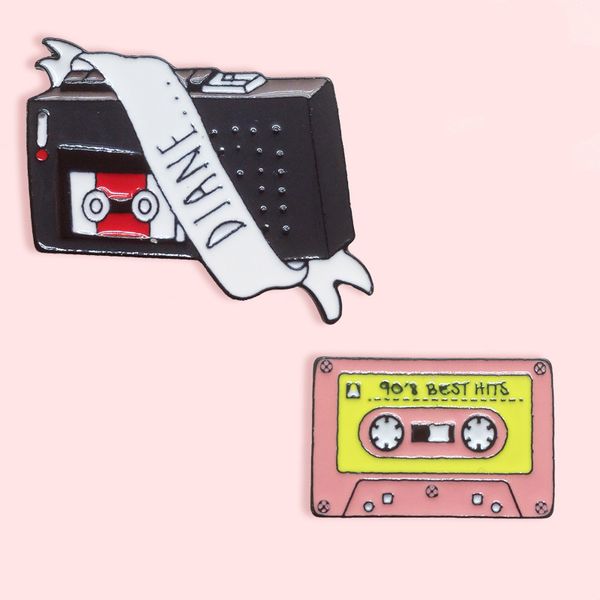creative black diane radio tape recorder brooches cartoon enamel lapel pins paint alloy badges denim shirt bag accessoriess jewelry gift, Gray
creative black diane radio tape recorder brooches cartoon enamel lapel pins paint alloy badges denim shirt bag accessoriess jewelry gift, Gray