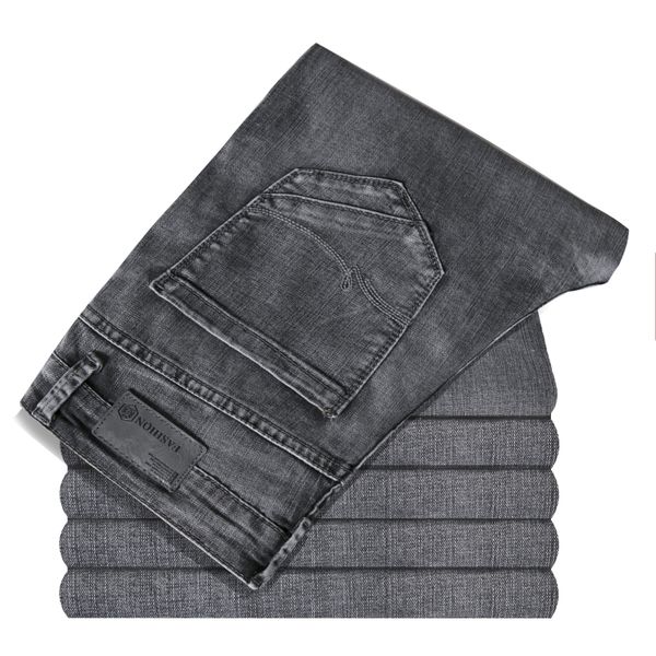 2021 spring autumn new elastic cotton stretch jeans pants loose fit denim trousers men's brand fashion big size 38 40 42, Blue
2021 spring autumn new elastic cotton stretch jeans pants loose fit denim trousers men's brand fashion big size 38 40 42, Blue