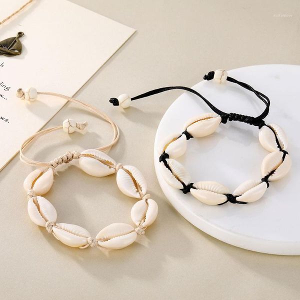 link, chain en fashion natural seashell rope bracelet for women bohemian vintage handmade gold color leg beach jewelry enkelbandje1, Black
link, chain en fashion natural seashell rope bracelet for women bohemian vintage handmade gold color leg beach jewelry enkelbandje1, Black