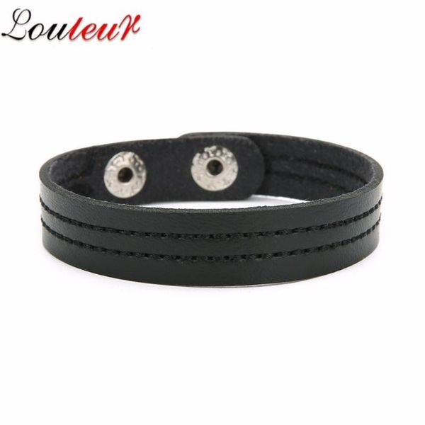charm bracelets louleur simple men embroidered leather bracelet black brown color bangles & vintage punk male jewelry boyfriend gifts, Golden;silver
charm bracelets louleur simple men embroidered leather bracelet black brown color bangles & vintage punk male jewelry boyfriend gifts, Golden;silver