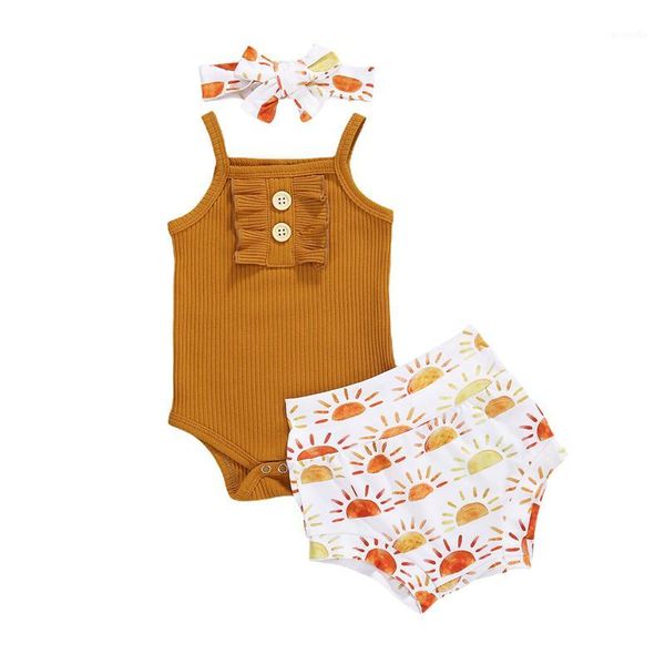 2020 summer toddler kids baby girls outfit sleeveless solid knitted romper printed shorts headband sets 3pcs1, White
2020 summer toddler kids baby girls outfit sleeveless solid knitted romper printed shorts headband sets 3pcs1, White