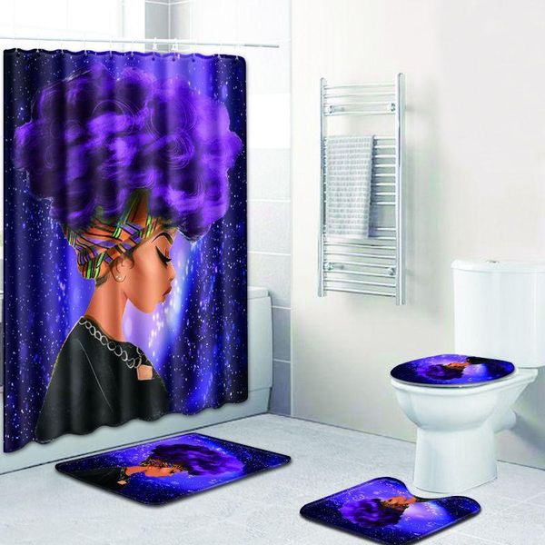 shower curtains fashion african woman pattern polyester curtain set non slip rugs carpet for bathroom toilet flannel bath mat 4pcs/
shower curtains fashion african woman pattern polyester curtain set non slip rugs carpet for bathroom toilet flannel bath mat 4pcs/