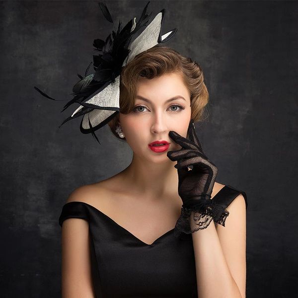 women formal hat chapeau femme sombrero mujer headdress flower lace handmade headwear, Blue;gray
women formal hat chapeau femme sombrero mujer headdress flower lace handmade headwear, Blue;gray