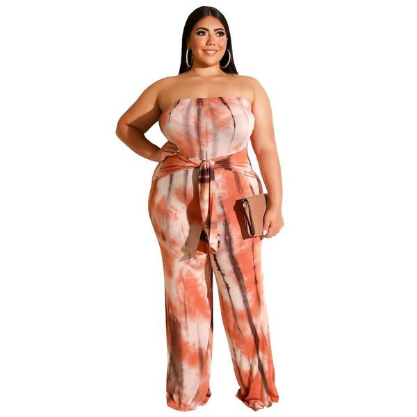 women's jumpsuits & rompers summer womens jumpsuit sleeveless strapless plus size orange grey printed clothing loose straight trouser, Black;white
women's jumpsuits & rompers summer womens jumpsuit sleeveless strapless plus size orange grey printed clothing loose straight trouser, Black;white