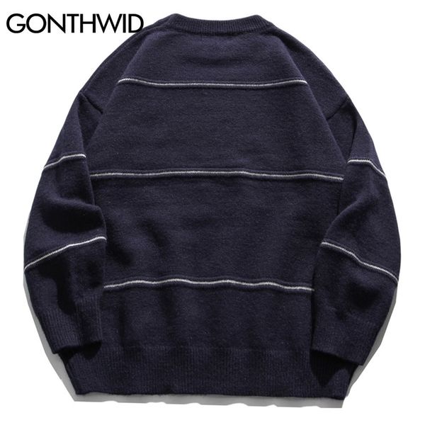 gonthwid harajuku emroidery dogs knitted stripe sweaters jumpers streetwear hip hop fashion casual pullover knitwear 201203, White;black
gonthwid harajuku emroidery dogs knitted stripe sweaters jumpers streetwear hip hop fashion casual pullover knitwear 201203, White;black
