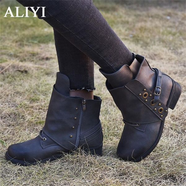 boots aliyi ankle 2021 autumn winter aritificial leather waterproof women warm shoes larged-size 35-43 low heel short, Black
boots aliyi ankle 2021 autumn winter aritificial leather waterproof women warm shoes larged-size 35-43 low heel short, Black