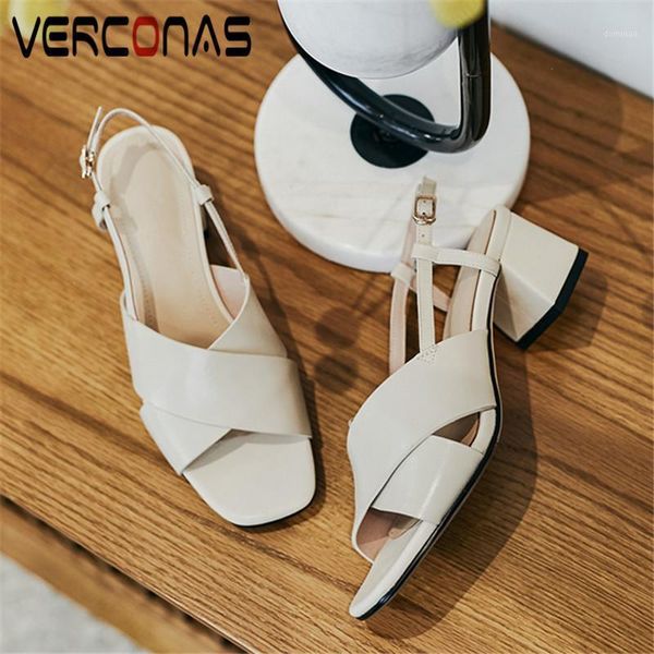 verconas 2020 office lady woman sandals woman pumps brand design summer genuine leather square toe square high heels shoes1, Black
verconas 2020 office lady woman sandals woman pumps brand design summer genuine leather square toe square high heels shoes1, Black