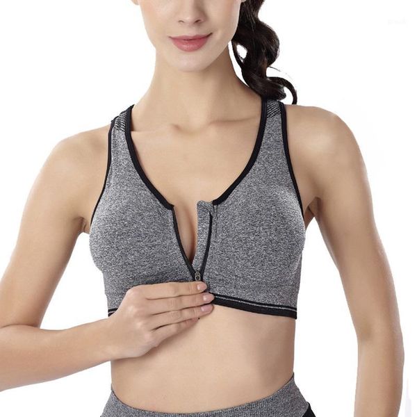 gym clothing women fitness yoga sports bra for running padded wireshakeproof underwear push up seamless front zipper 3xl1, White;black
gym clothing women fitness yoga sports bra for running padded wireshakeproof underwear push up seamless front zipper 3xl1, White;black
