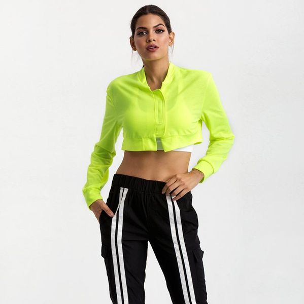 women's jackets avv fluorescent color jacket women 2021 spring summer fashion o-neck coat long sleeve casual sport short, Black;brown
women's jackets avv fluorescent color jacket women 2021 spring summer fashion o-neck coat long sleeve casual sport short, Black;brown