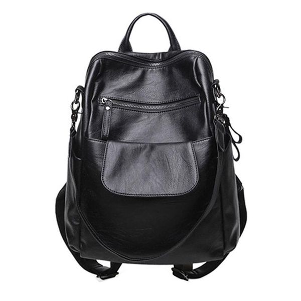backpack style fashion women sheepskin leather backpacks for teenage girls female school shoulder bag dual-use mochila
backpack style fashion women sheepskin leather backpacks for teenage girls female school shoulder bag dual-use mochila
